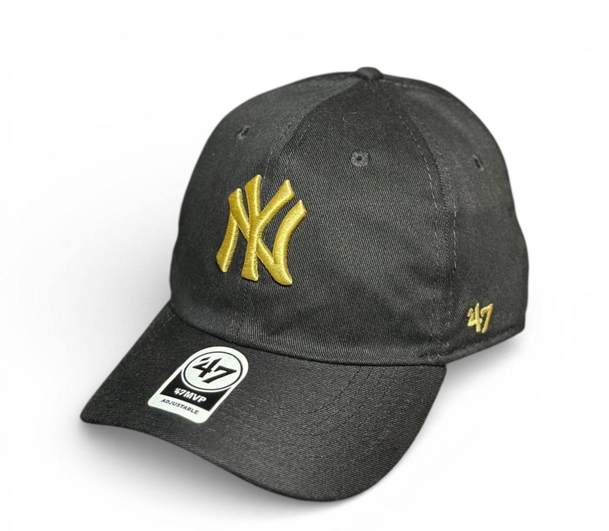 Boné New Era Dad Hat Preto e Dourado