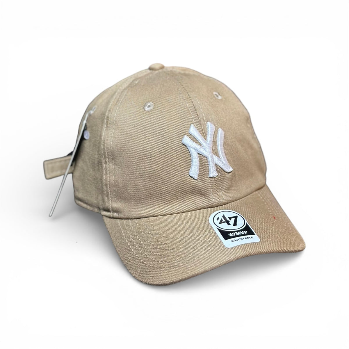 Boné New Era Dad Hat Caqui e Branco