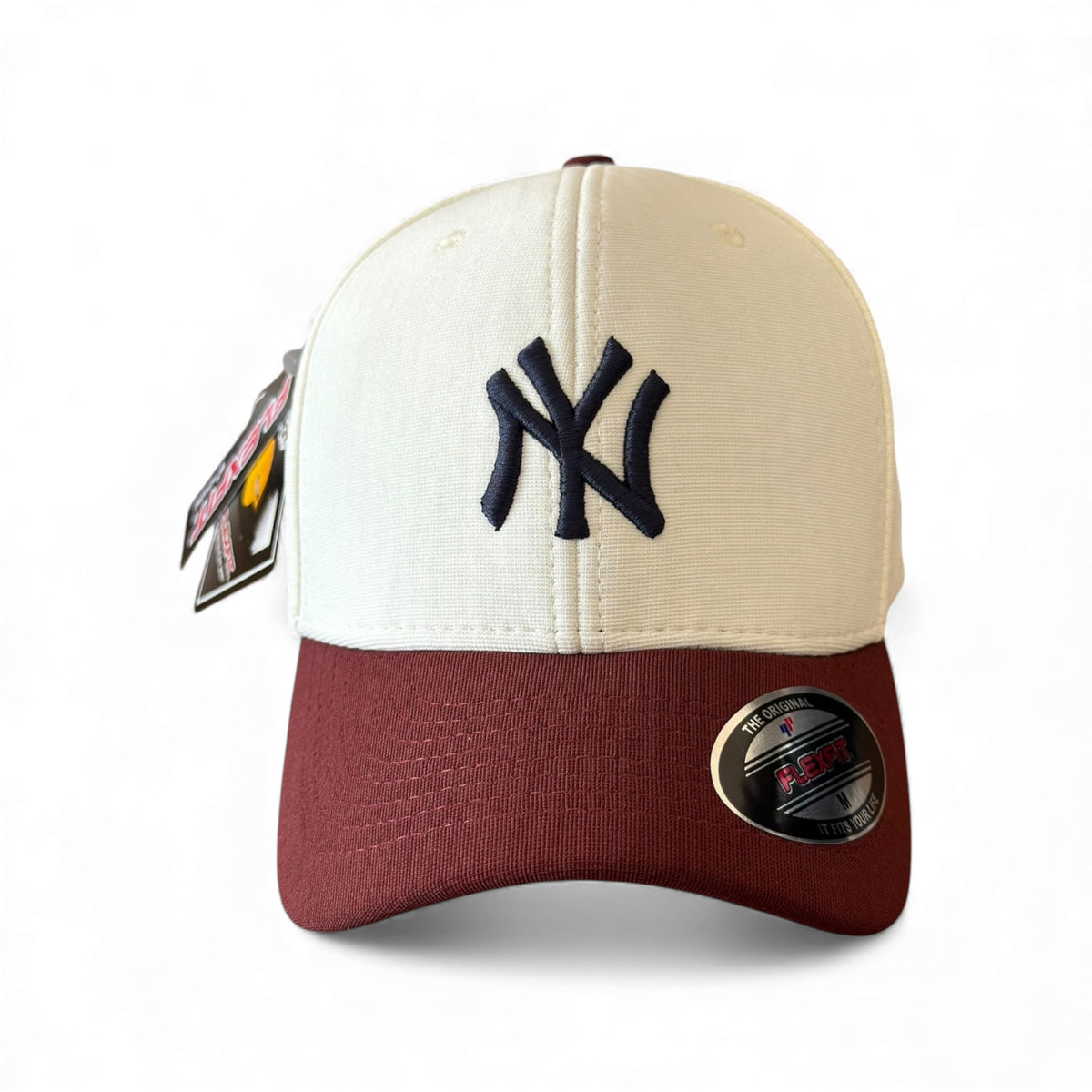 Boné Flex SnapBack New Era Branco e Vinho
