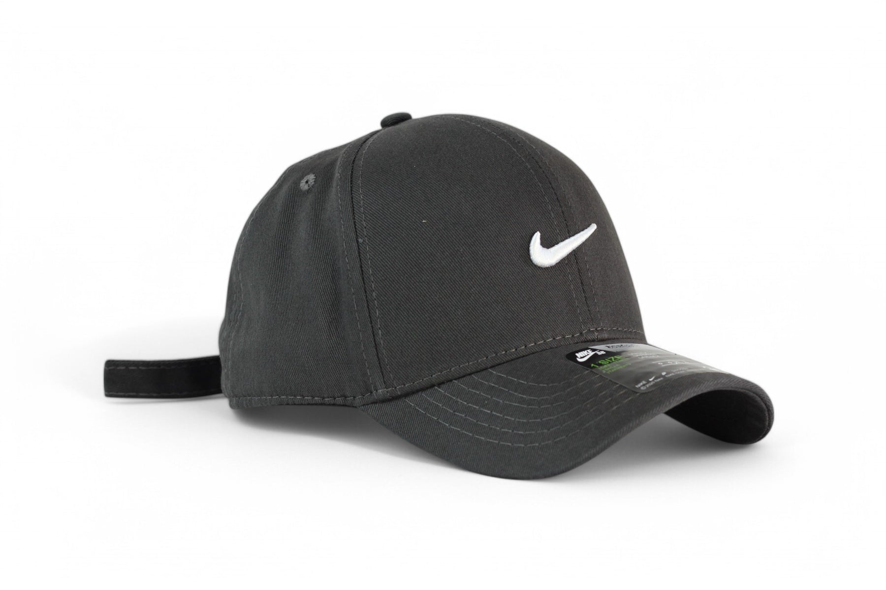 Boné Nike Club Strapback Chumbo e Branco