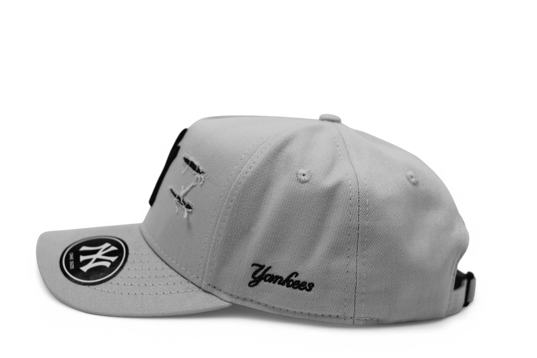 Boné New Era MLB New York Yankees Destroyed Cinza Claro