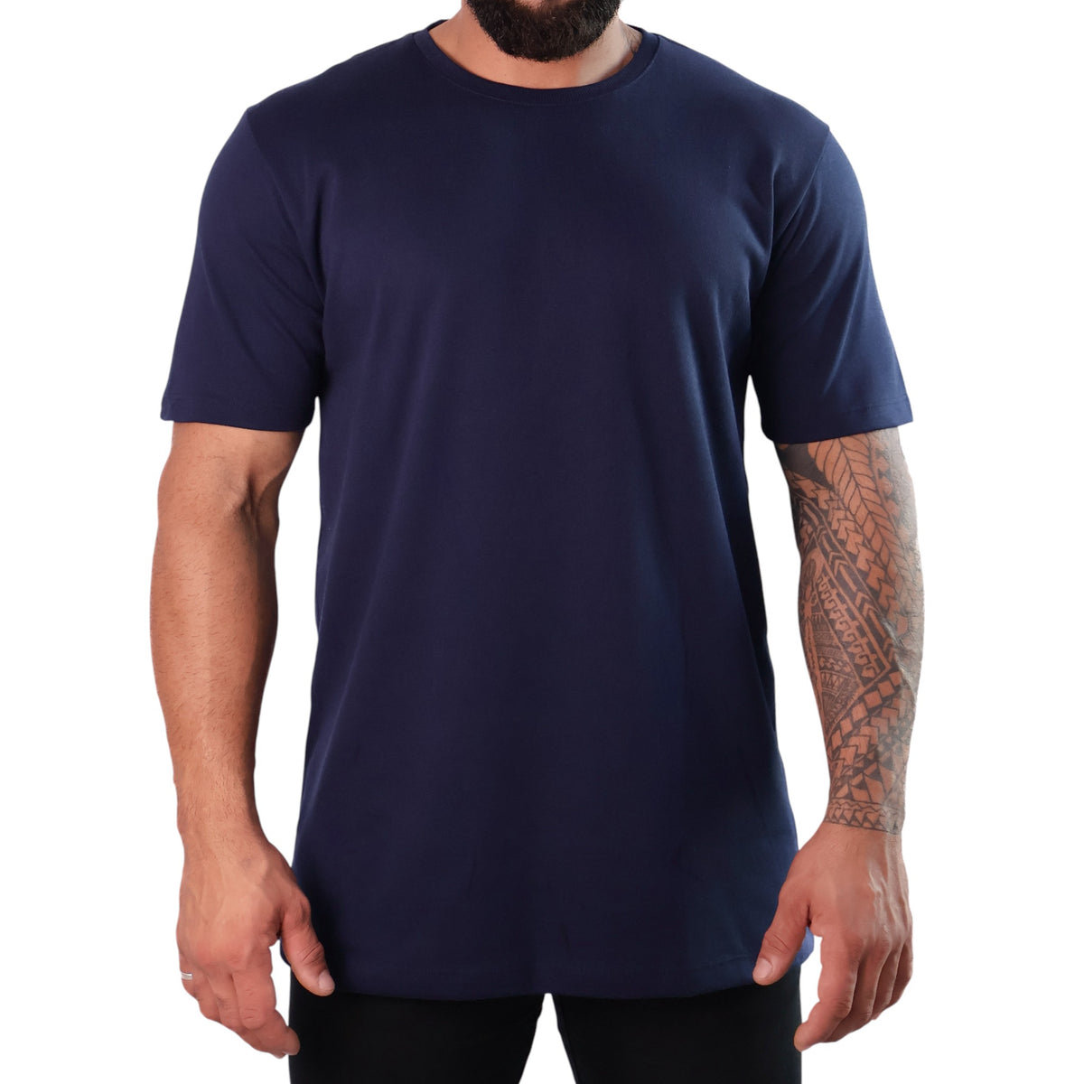 Camiseta Oversized Básica Azul Marinho