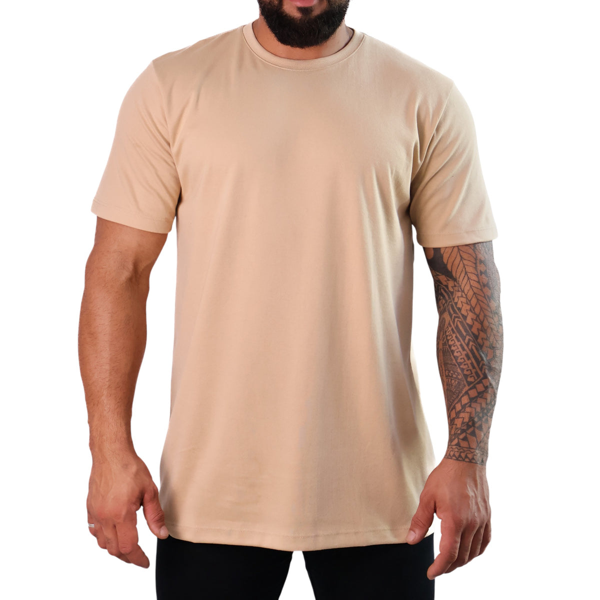 Camiseta Oversized Básica Bege