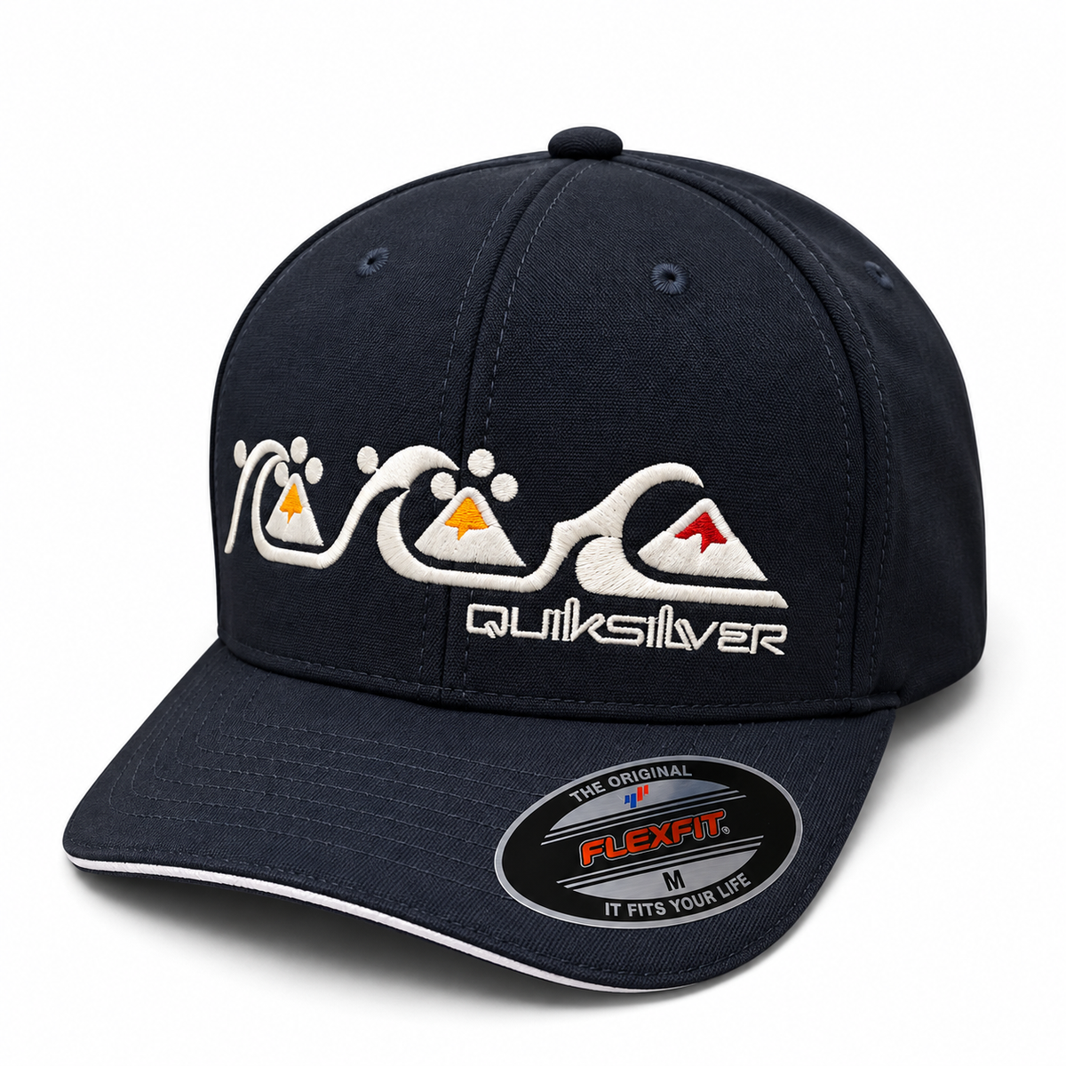 Boné Quiksilver FlexFit 3 Ondas Marinho