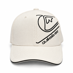 Boné Quiksilver FlexFit Branco 3 Logos