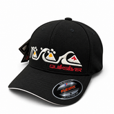 Boné Quiksilver FlexFit 3 Ondas Preto