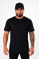 Kit All Black Boné LA Preto + Camiseta Básica Preta
