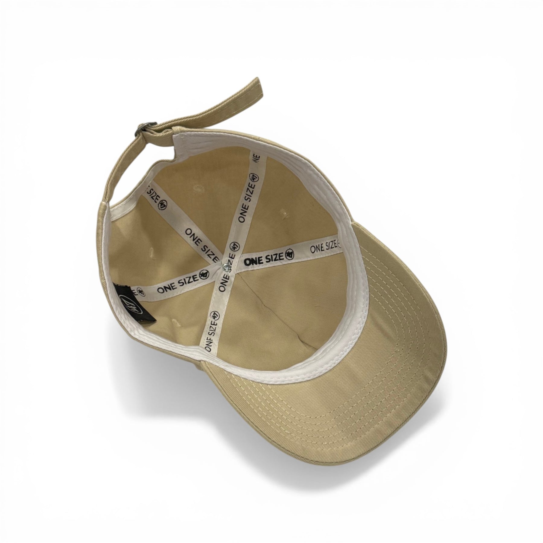 Boné New Era Dad Hat Bege e Branco