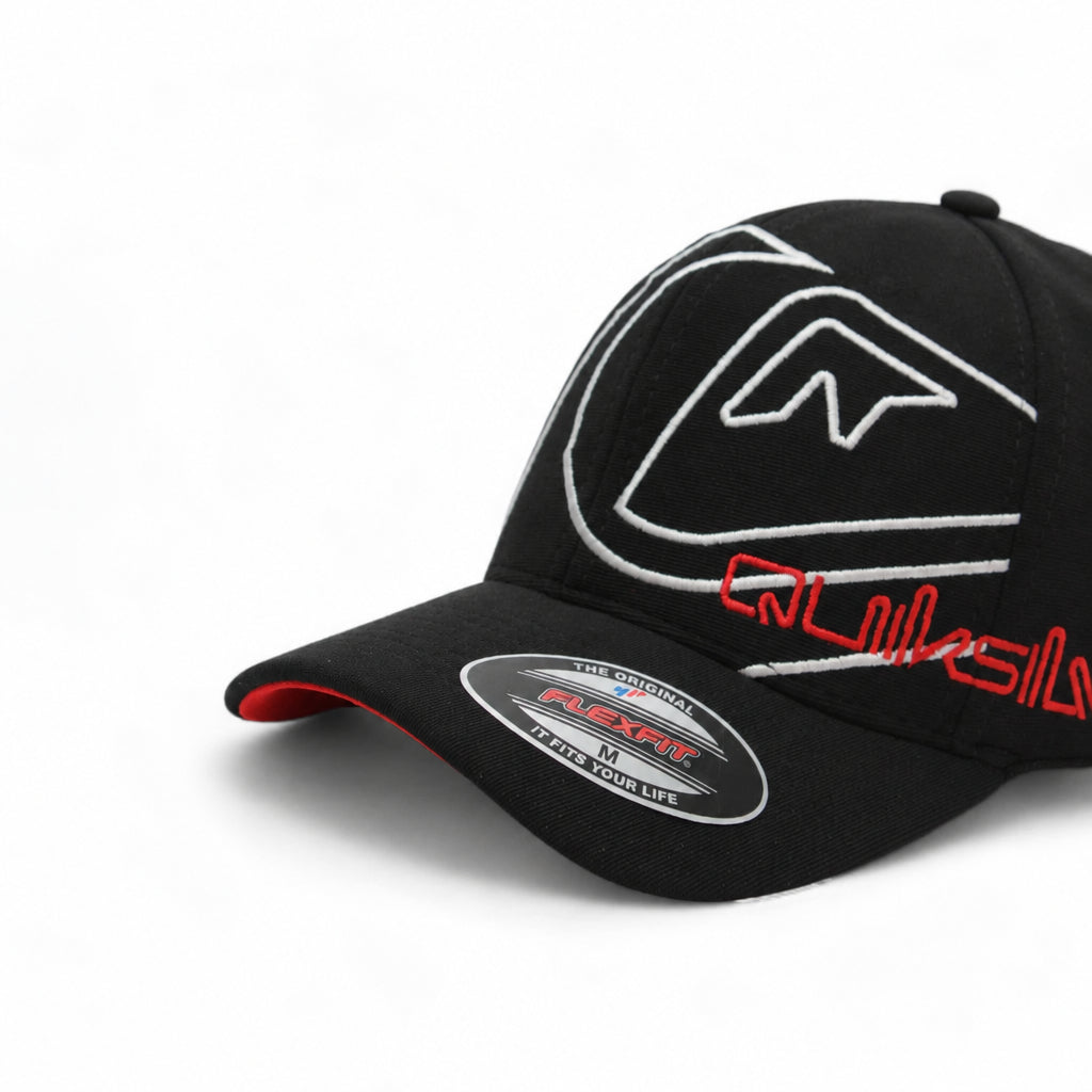 Boné QuikSilver Juvenil Flex Side Omni Black Bordado
