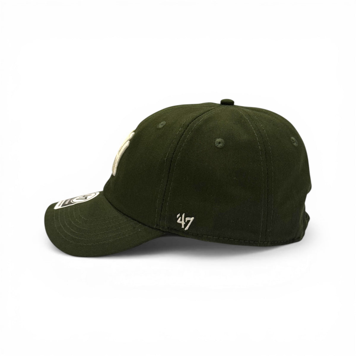 Boné New Era Dad Hat Verde Militar e Branco