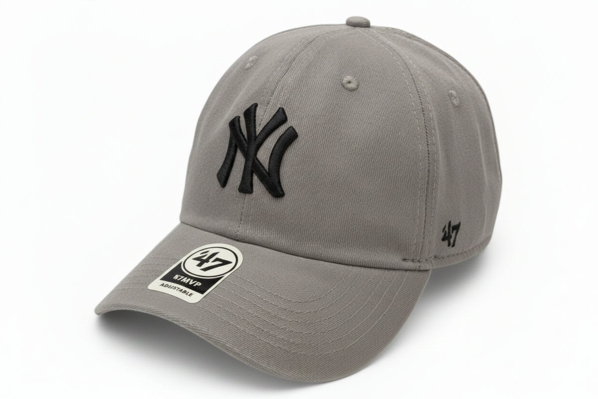 Boné New Era Dad Hat Cinza e Preto