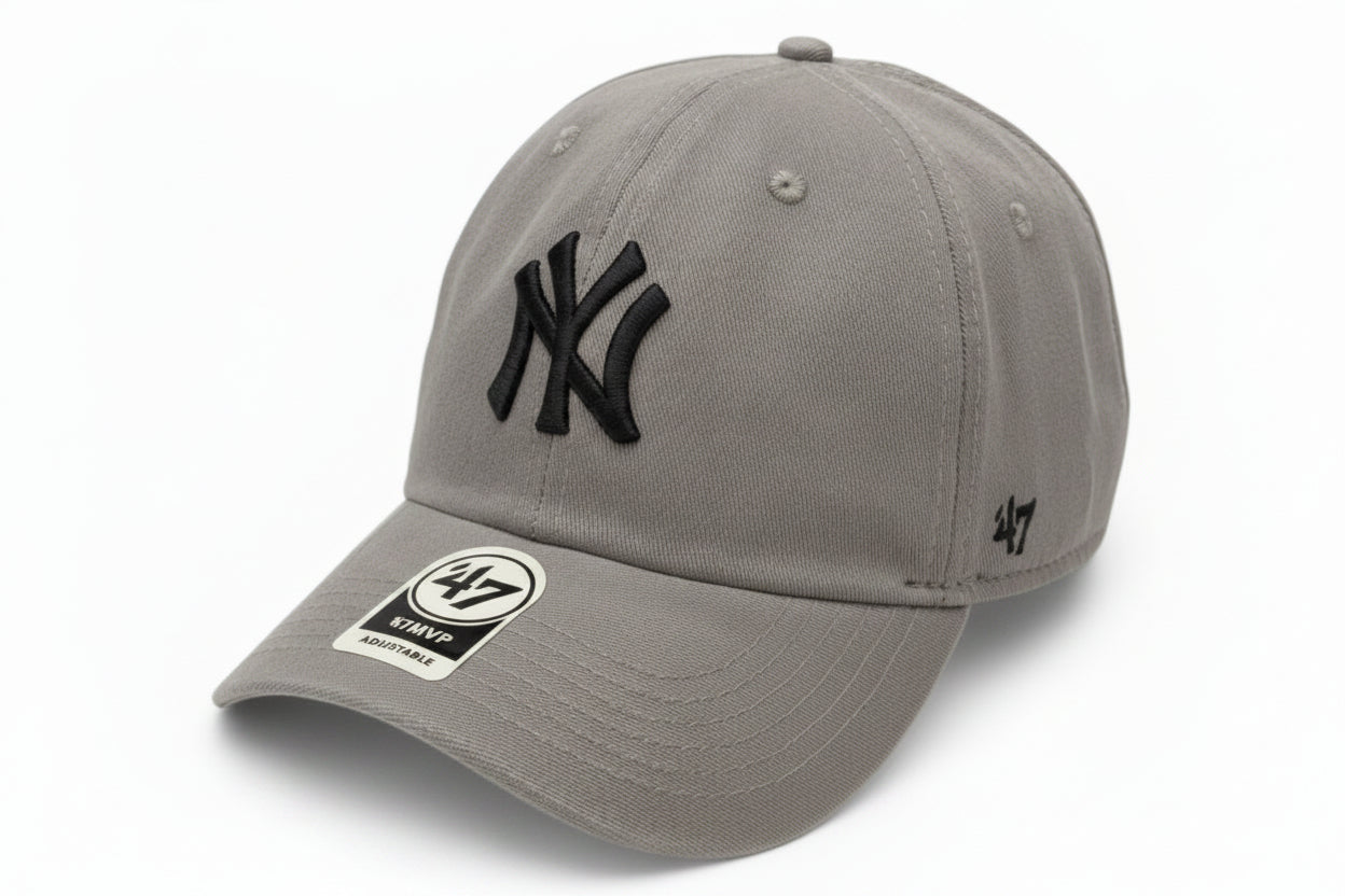 Boné New Era Dad Hat Cinza e Preto