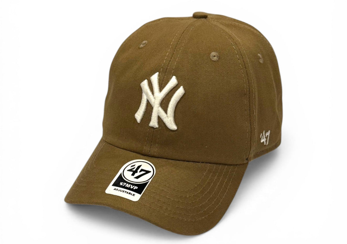 Boné New Era Dad Hat Caqui e Branco