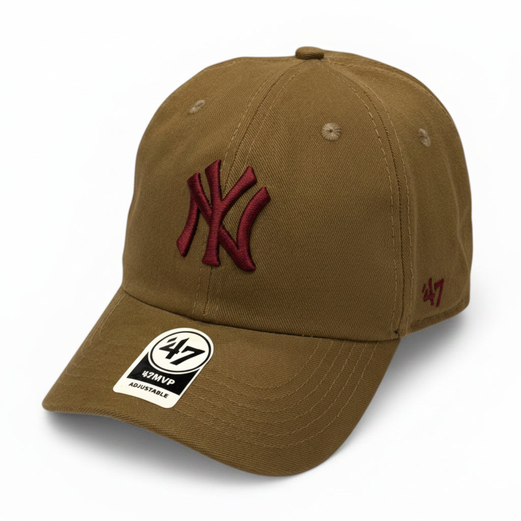 Boné New Era Dad Hat Caqui e Vermelho