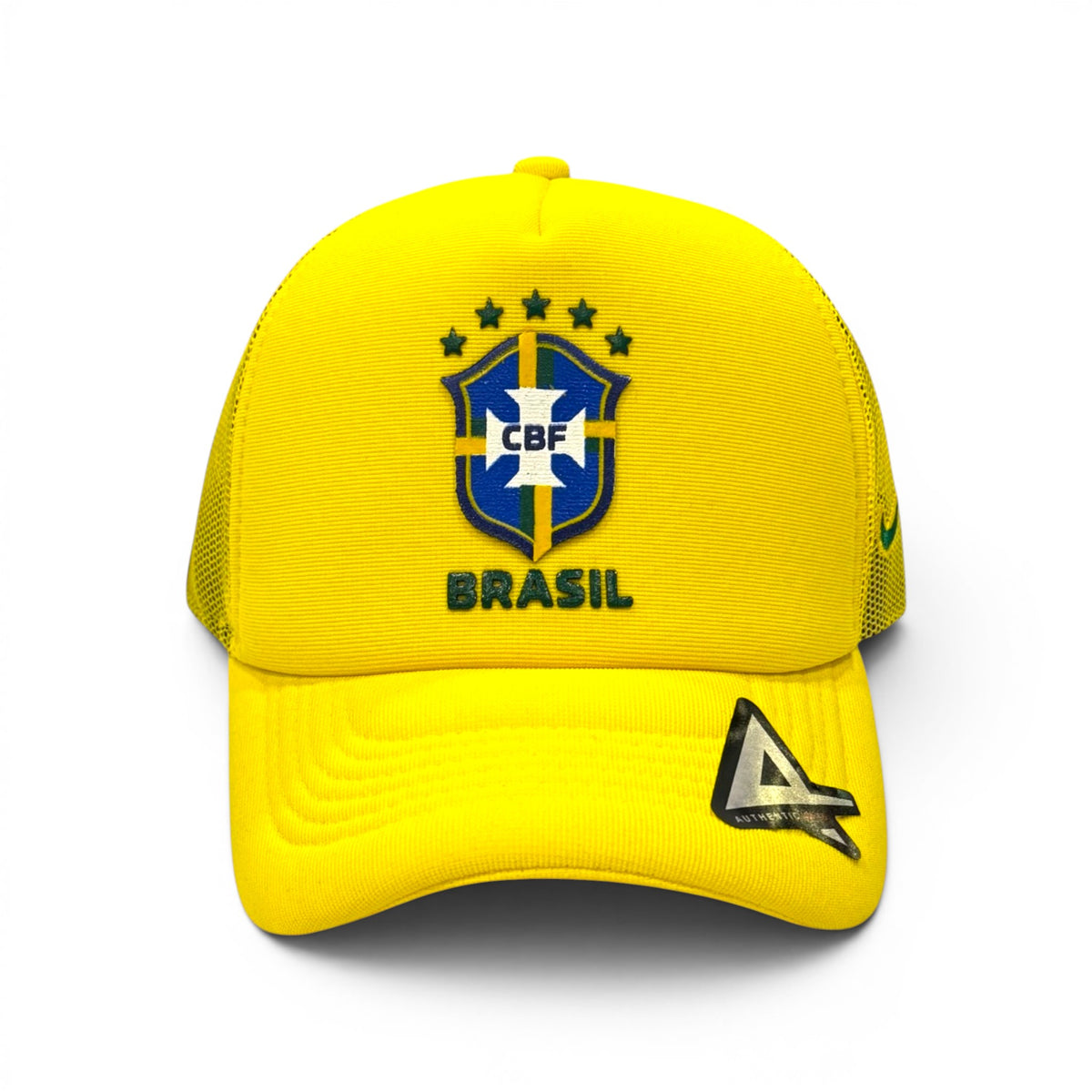 Boné Trucker Bandeira Do Brasil Amarelo