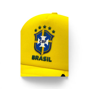 Boné Trucker Bandeira Do Brasil Amarelo