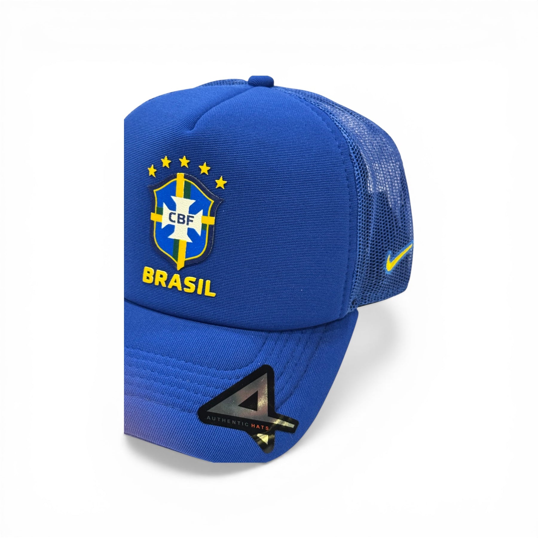 Boné Trucker Bandeira Do Brasil Azul