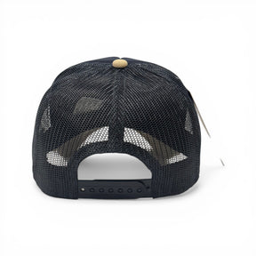 Boné Trucker New Era Azul e Bege