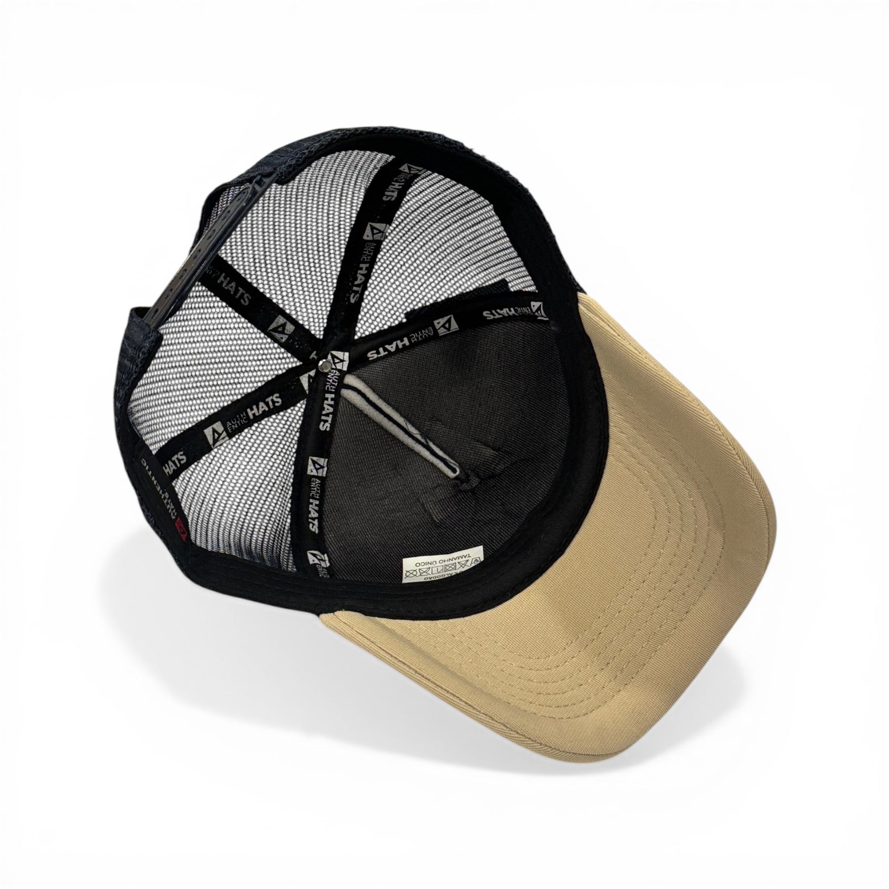 Boné Trucker New Era Azul e Bege