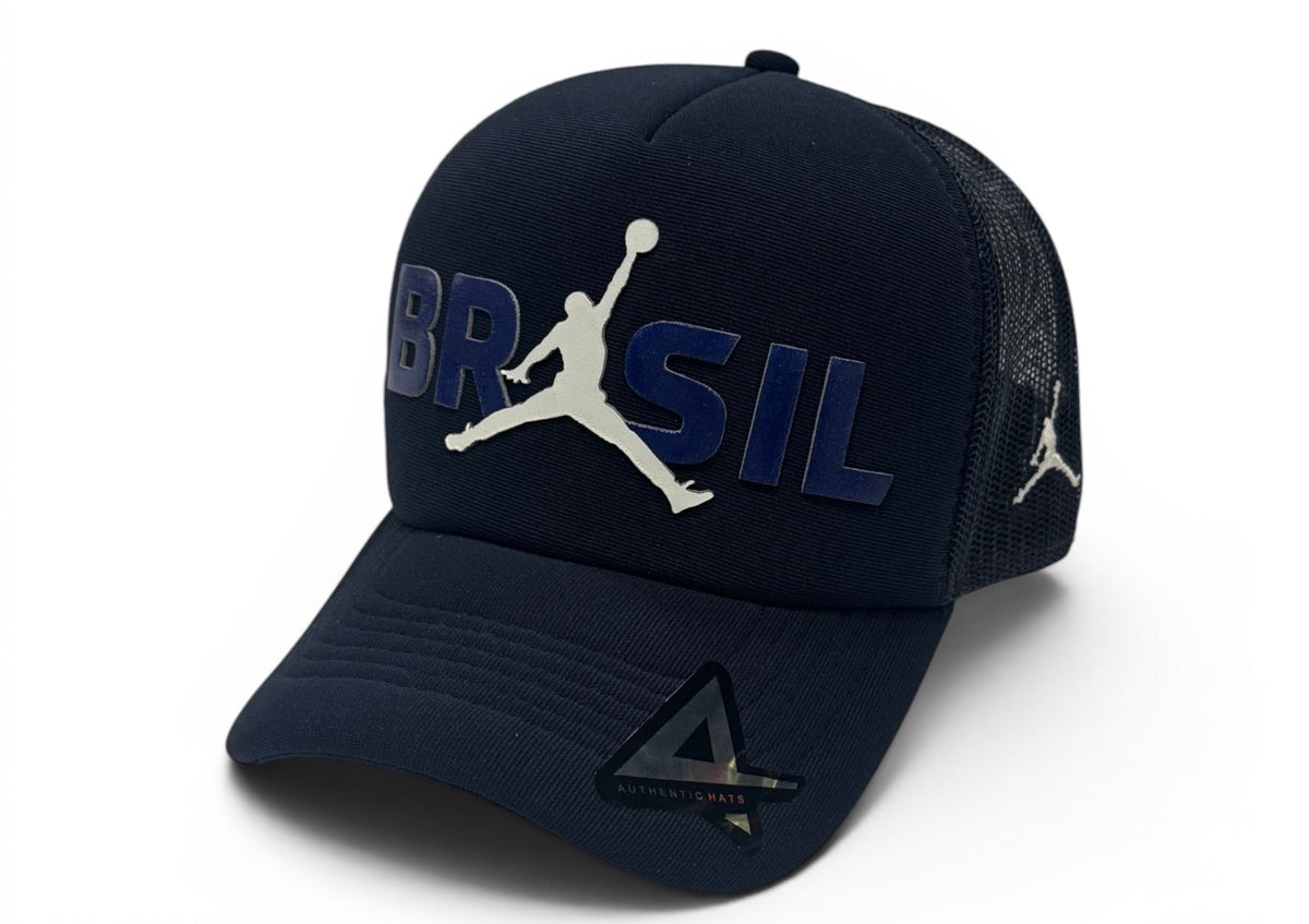 Boné Trucker Jordan Azul Brasil