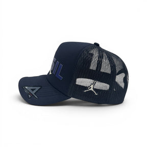Boné Trucker Jordan Azul Brasil
