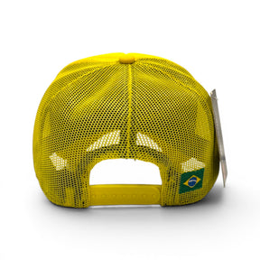 Boné Trucker Brasil Amarelo