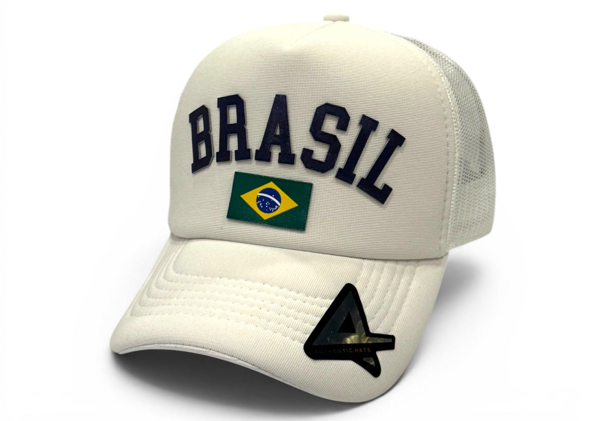 Boné Trucker Brasil Branco