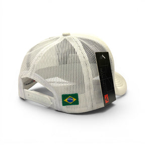 Boné Trucker Brasil Branco