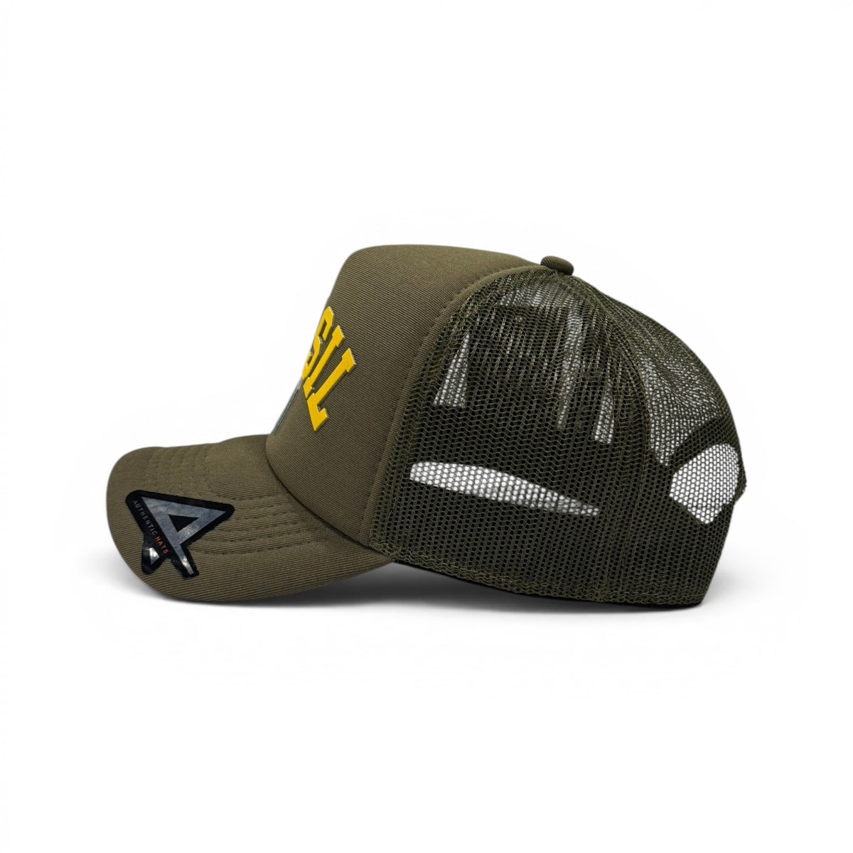 Boné Trucker Brasil Verde Militar