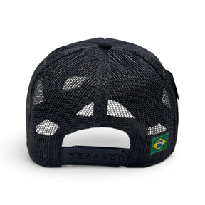 Boné Trucker Brasil Azul Marinho