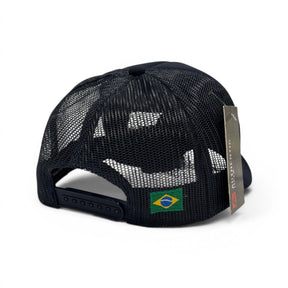 Boné Trucker Brasil Azul Marinho