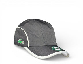 Boné Lacoste Esportivo Leve Preto Fita Branca