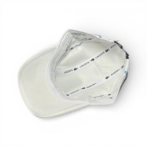 Boné Lacoste Esportivo Leve Branco Linha Azul bb