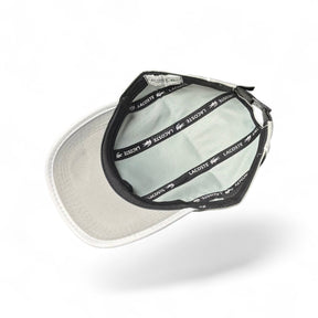 Boné Lacoste Esportivo Leve Cinza Linha Branco