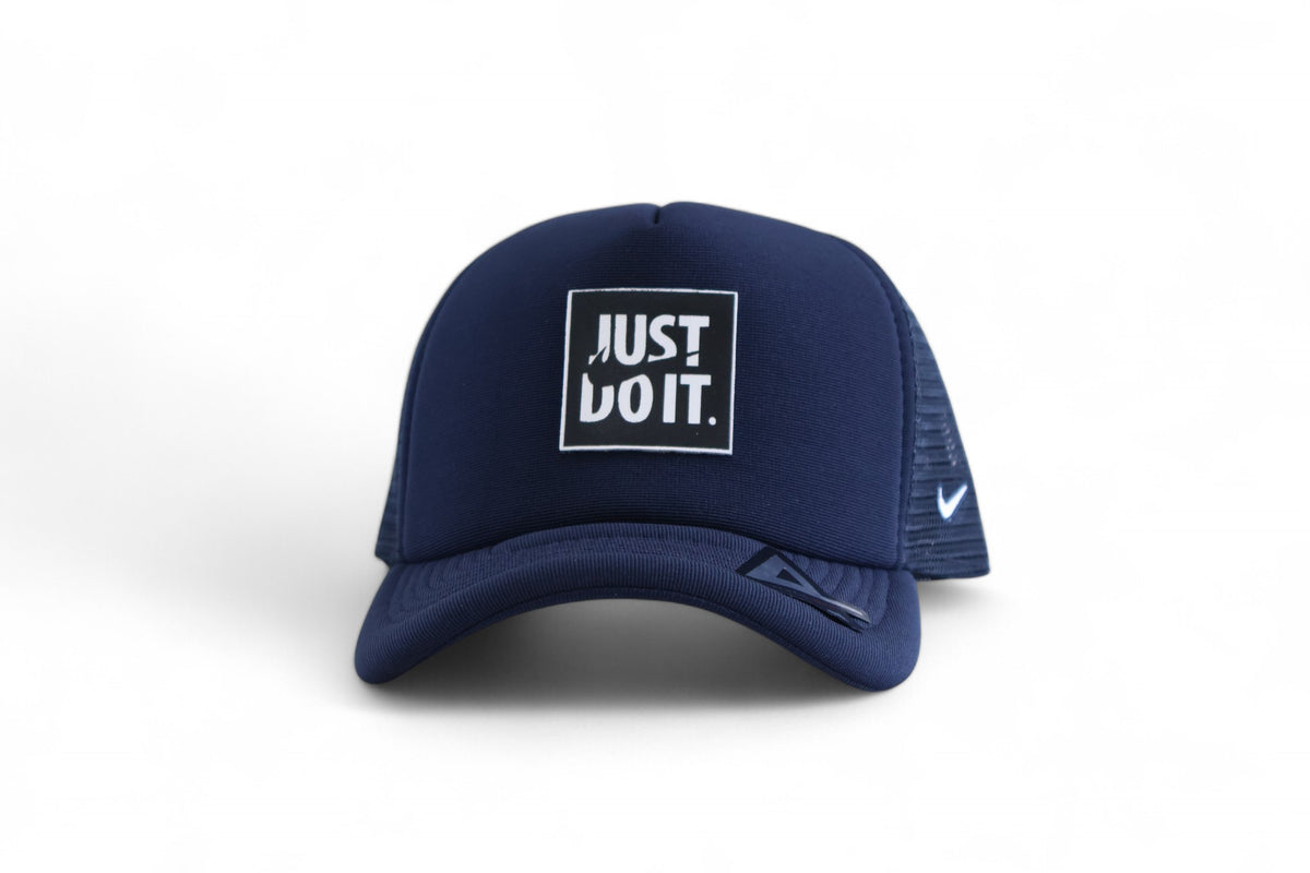 Boné Trucker Nike Just do it Azul marinho