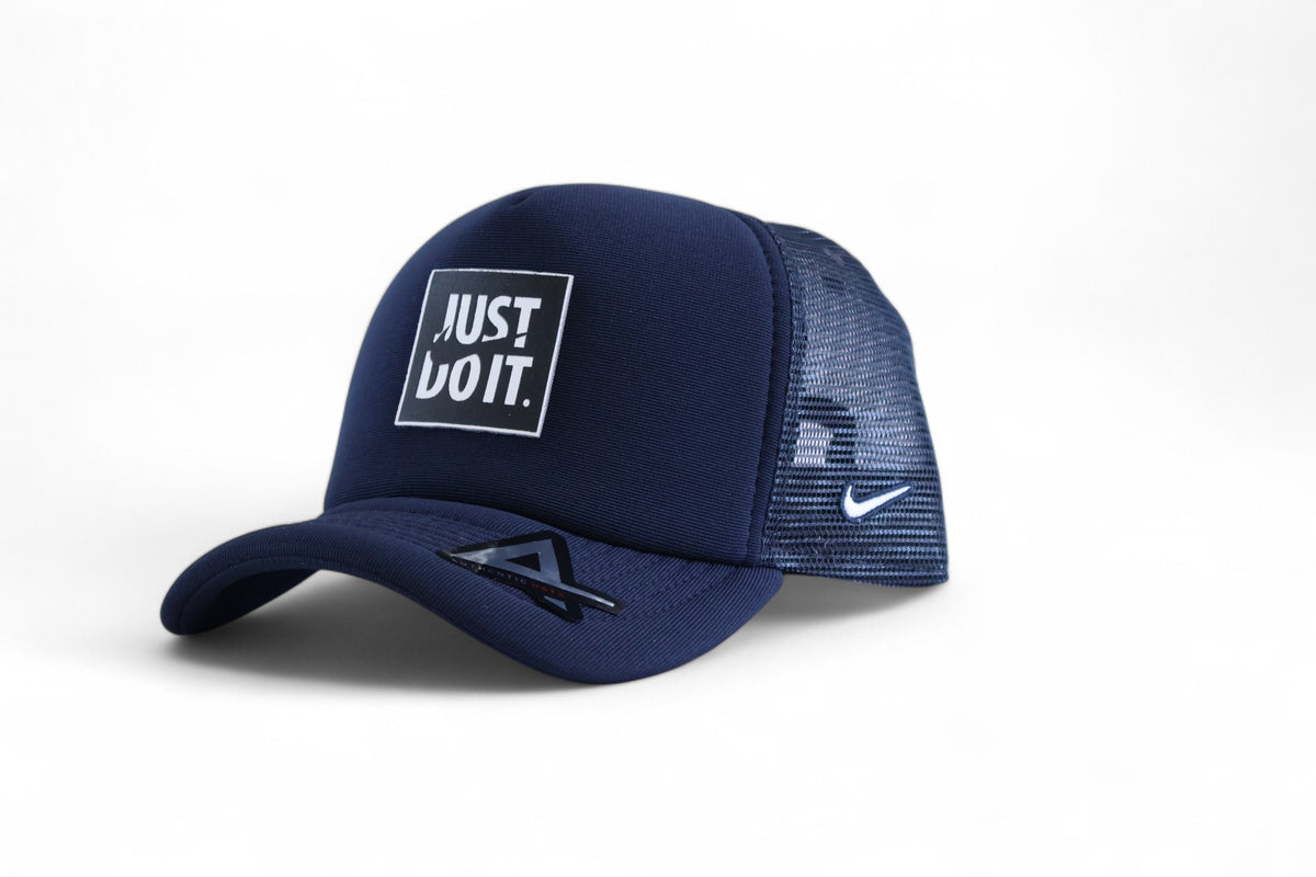 Boné Trucker Nike Just do it Azul marinho