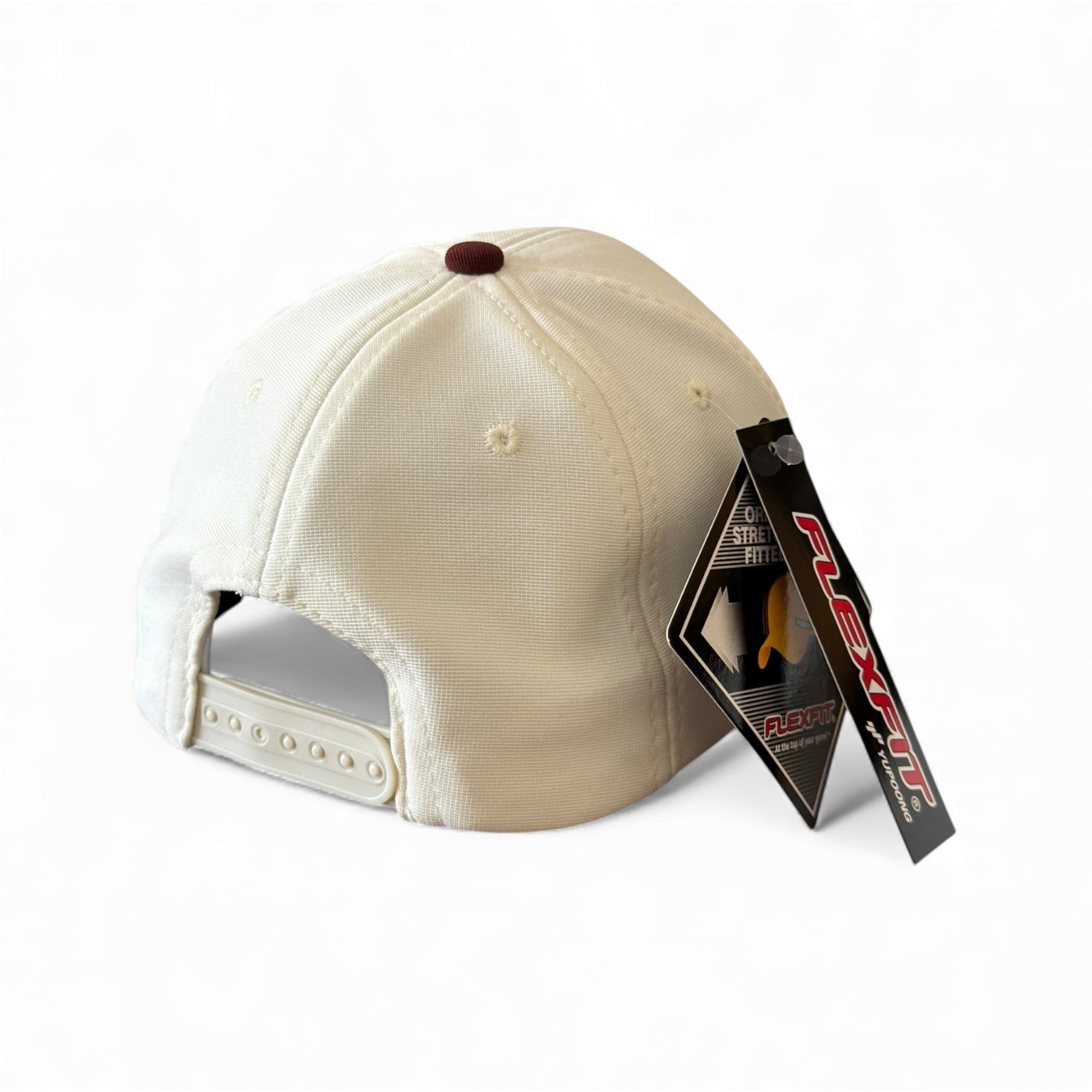 Boné New Era Flex Branco e Vinho