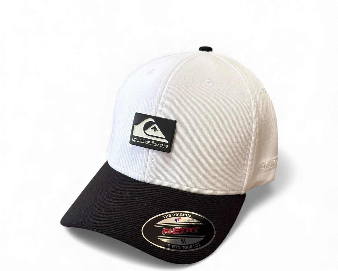 Boné Flex QuikSilver Branco e Preto