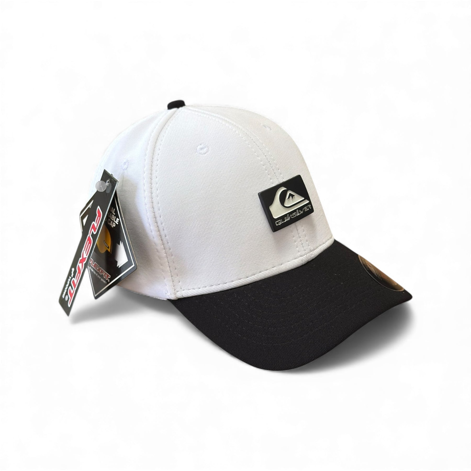 Boné Flex QuikSilver Branco e Preto