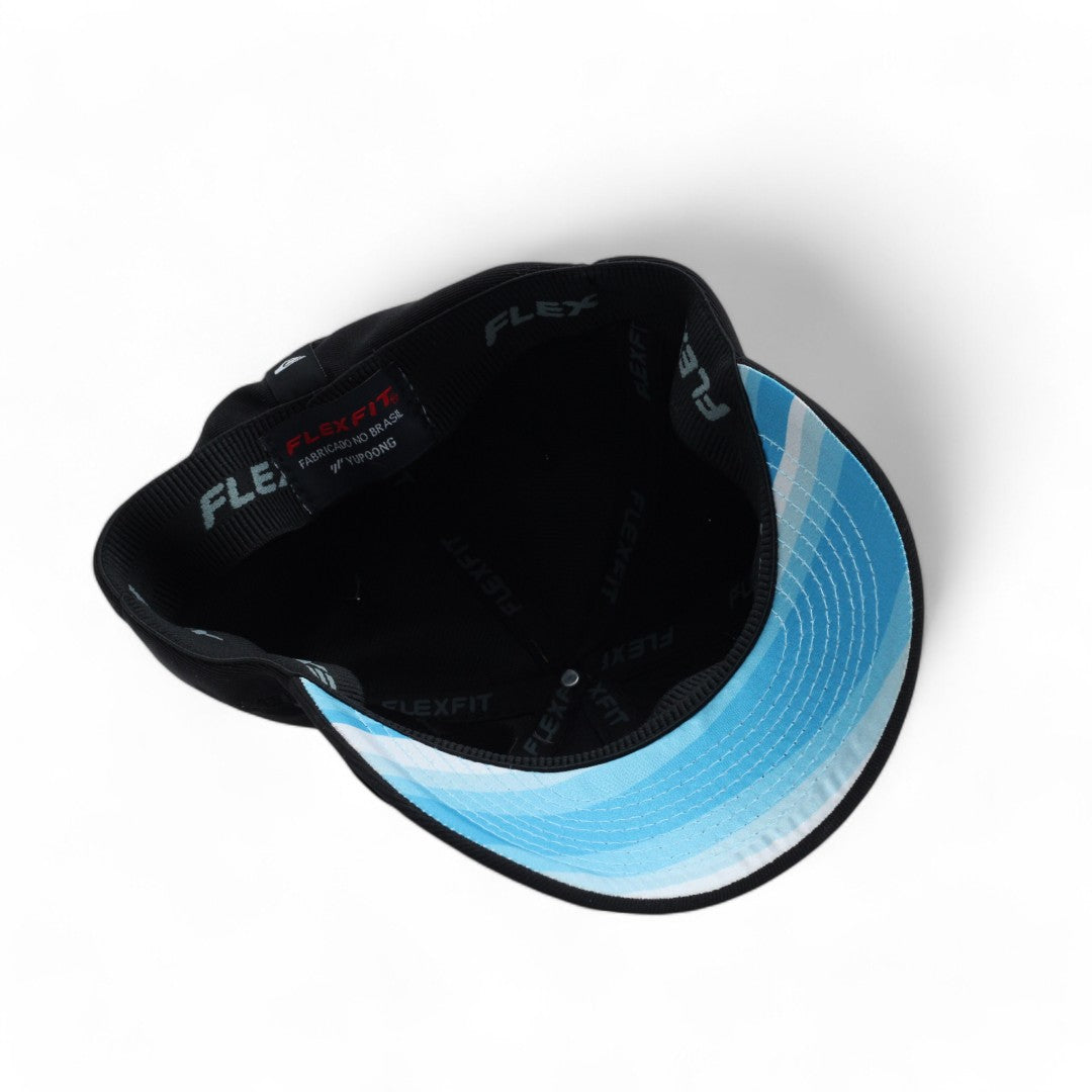 Boné QuikSilver Flex Preto Gradient degradê