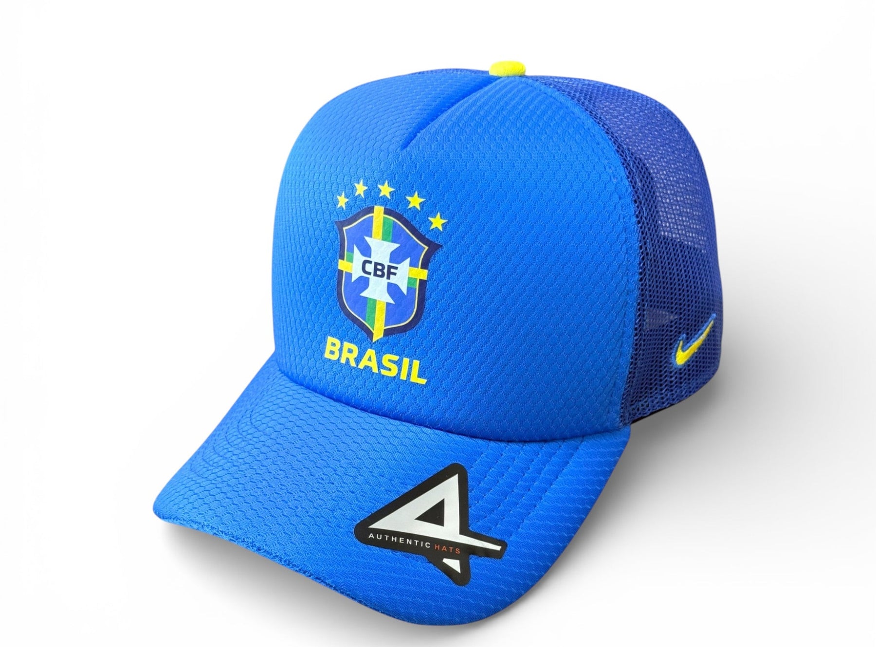 Boné Trucker Bandeira Do Brasil Azul