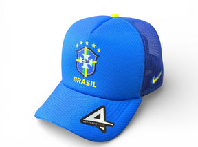 Boné Trucker Bandeira Do Brasil Azul