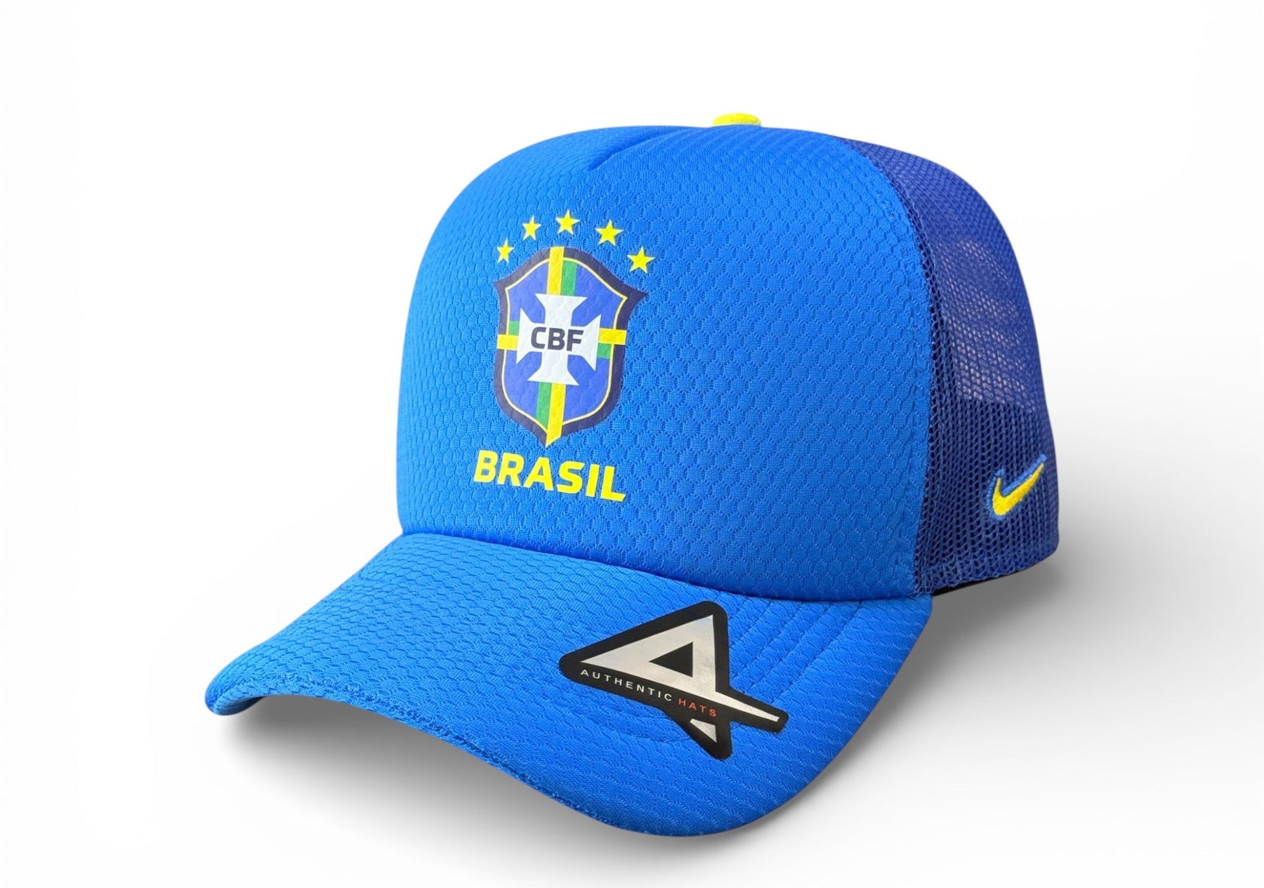 Boné Trucker Bandeira Do Brasil Azul