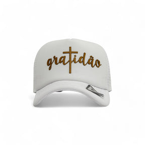 Boné Trucker Gratidão Gold