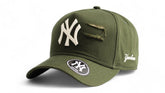 Boné New Era Yankees New York Rasgado Verde Militar