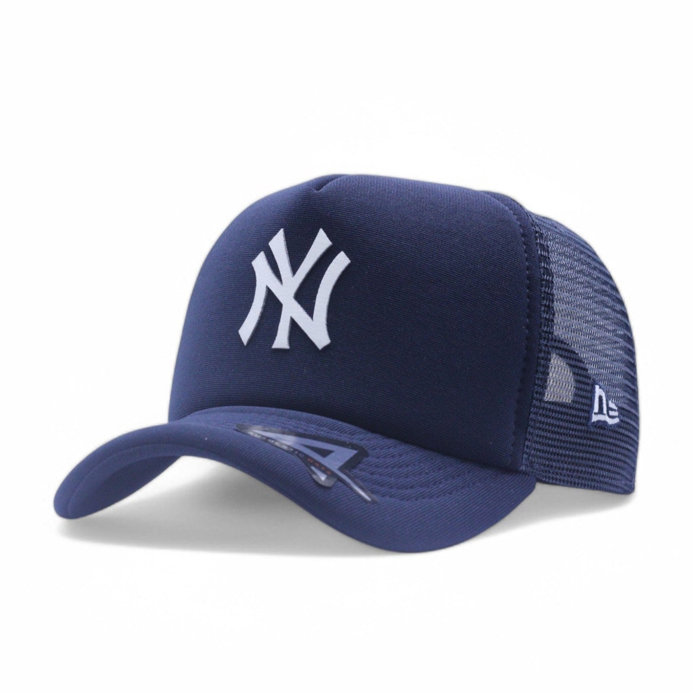 Boné Trucker New Era Azul marinho e Branco