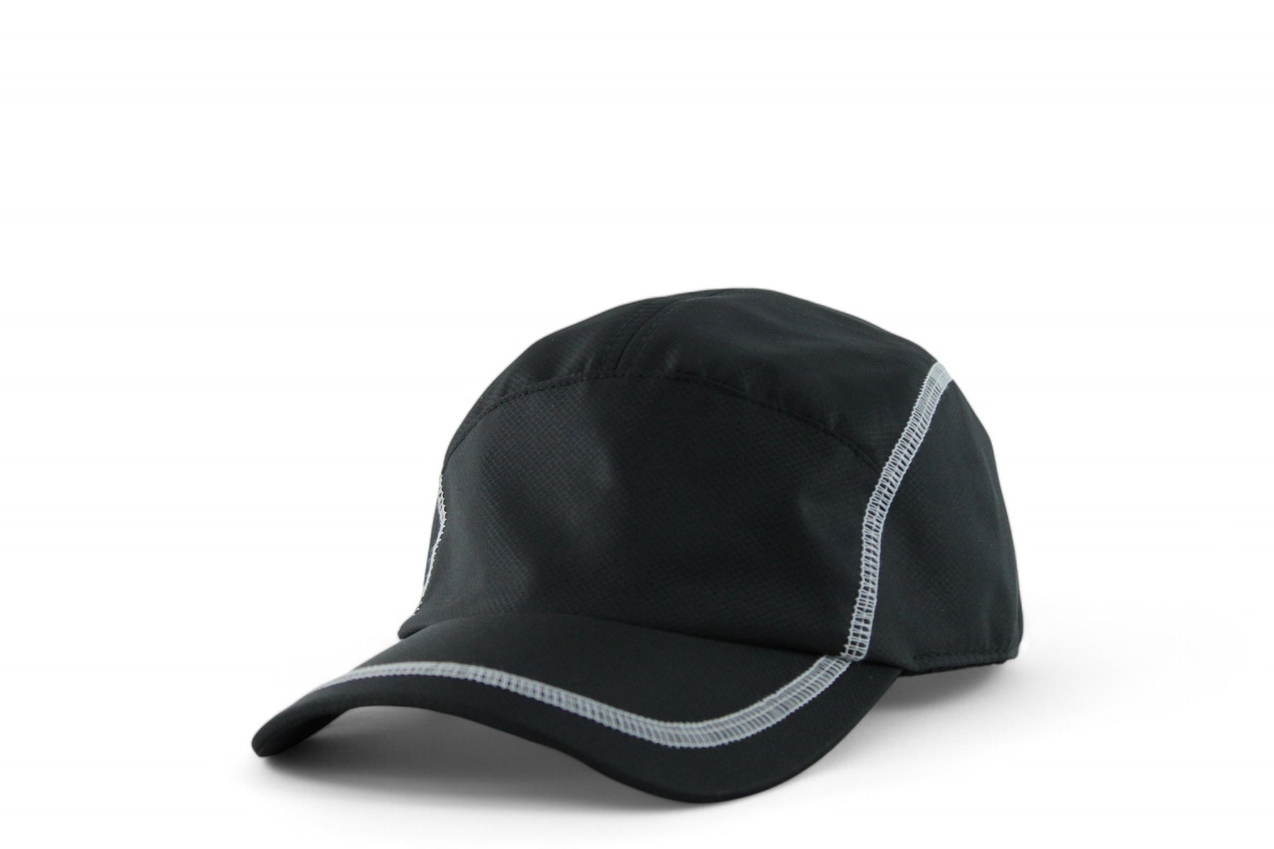 Boné Lacoste Esportivo Leve em Tecido Tafetá com Padrão Diamante Preto