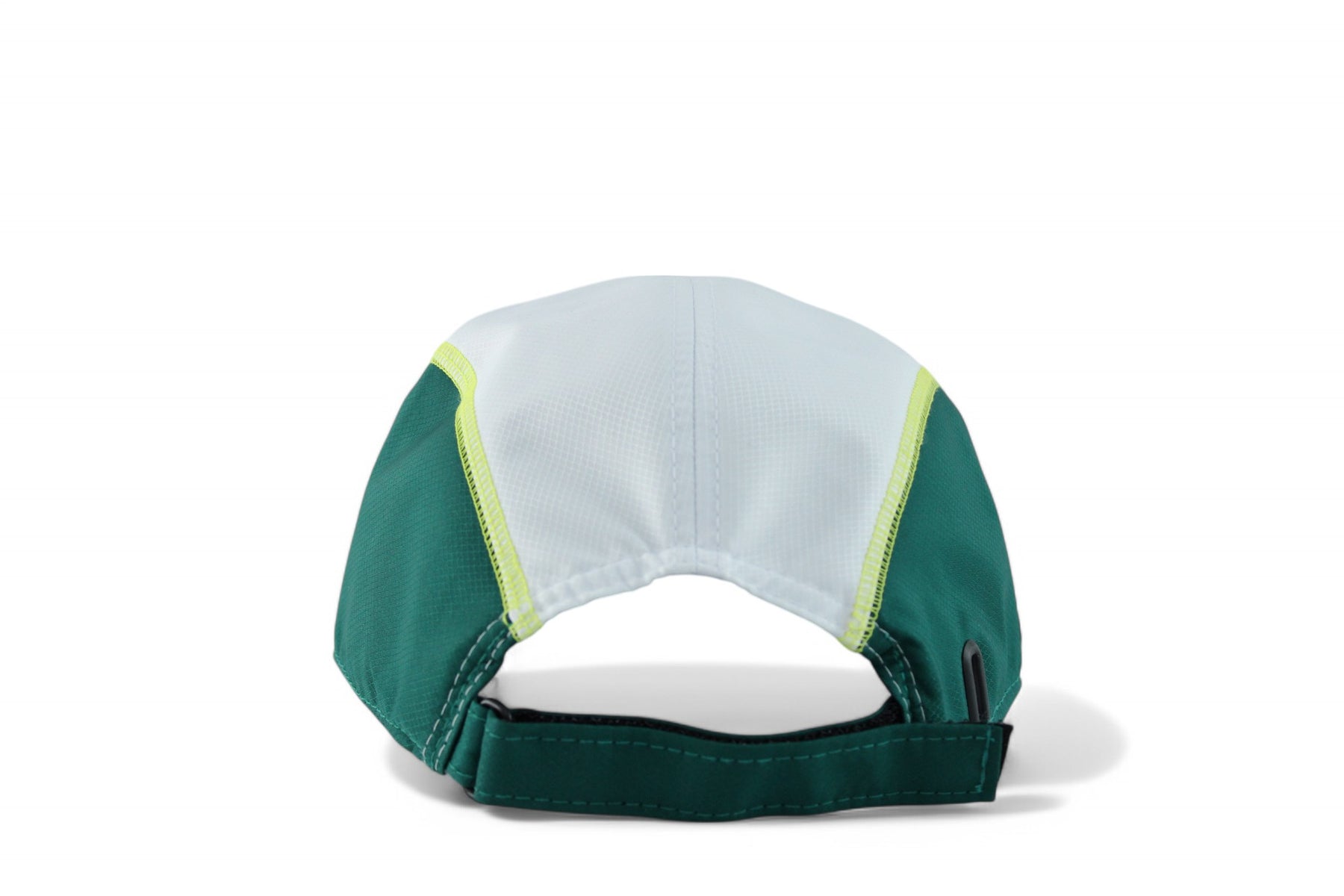 Boné Lacoste Esportivo Leve em Tecido Tafetá com Padrão Diamante Branco e Verde
