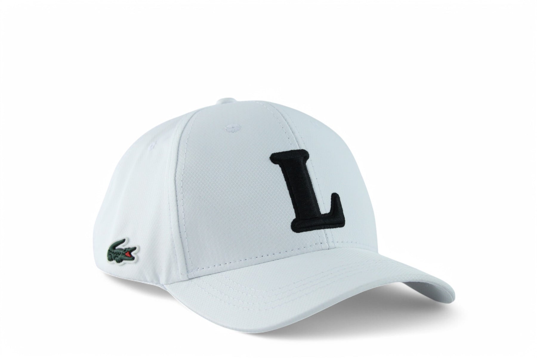 Boné Lacoste de Beisebol com Bordado 3D Branco