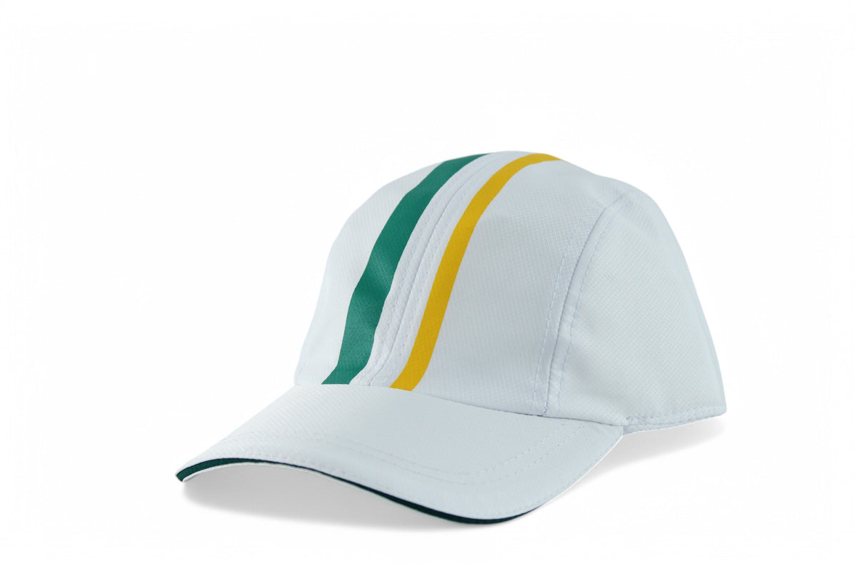 Boné Lacoste Esportivo Leve em Tecido Tafetá com Padrão Diamante Branco